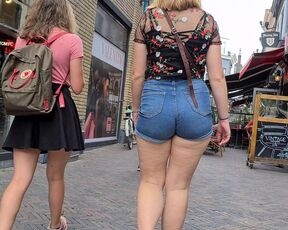 Candid ass in shorts compilation