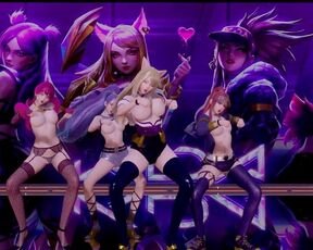 R18 MMD BLACKPINK - KiII This Love KDA Striptease