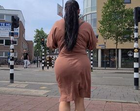 Candid big ass walking