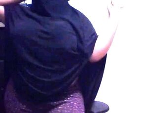 big ass arab niqab show big boobs