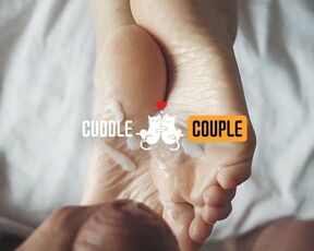 Cuddle Couple's Footjob Handjob Cumpilation