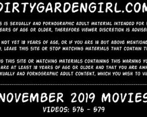 Dirtygardengirl NOVEMBER 2019 NEWS: huge prolapse, fisting insertions