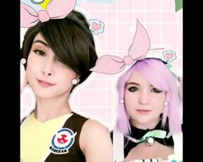 Sinastri and bunbun cosplay cute loop