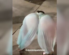 Dominique Chinn twerking in Princess Jasmine outfit