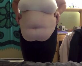 Fat Belly Girl Tight Pants