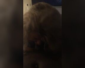 Blonde Latina slut gobbles dick like its her last meal