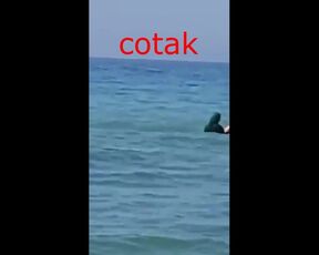 cotak turkish Syrian fucking his wife in the sea..suriyeli