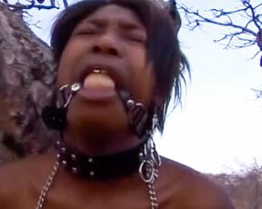 African Town Sluts Tied Up Gagged Public Outdoor Spanking Humilliation