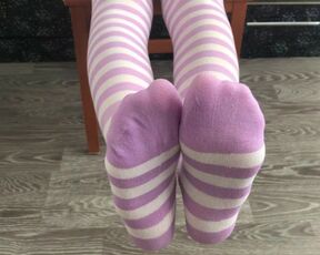 sexy girl dress new knee socks foot fetish