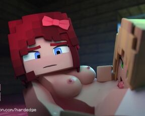 Minecraft Porn Bella Eats out Scarlett (by HardEdges)