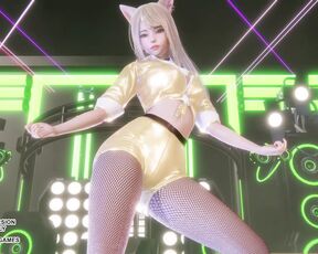 MMD T-ARA - Sugar Free Ahri Seraphine Akali Sexy Hot Kpop Dance League Of Legends 4K Uncensored