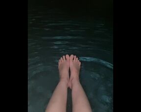 POV you’re standing over me when I dip my feet in the pool ASMR