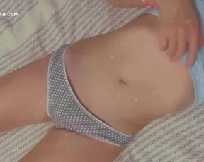 Petite girl and fuck cute pussy finger under panties. Real home video