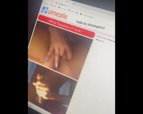 Jerking off with Hot Omegle Teen