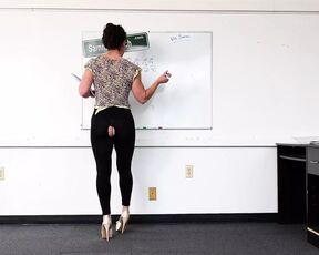 Oblivious Teacher - Ripped Leggings Accident