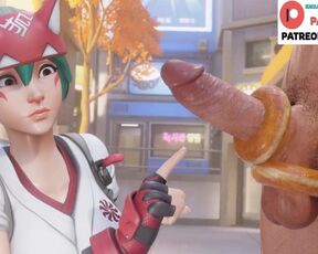 Kiriko And Amazing Donut Hentai Story | Best Overwatch Hentai 4k 60fps