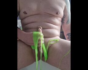 My cock got slimed ????