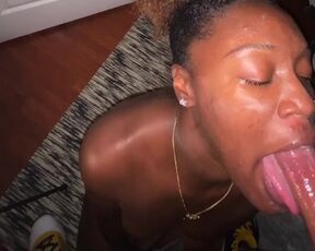 Ms.Deepthroat at it again Sucking Dick